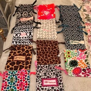 16 Piece Brighton Jewelry Pouches